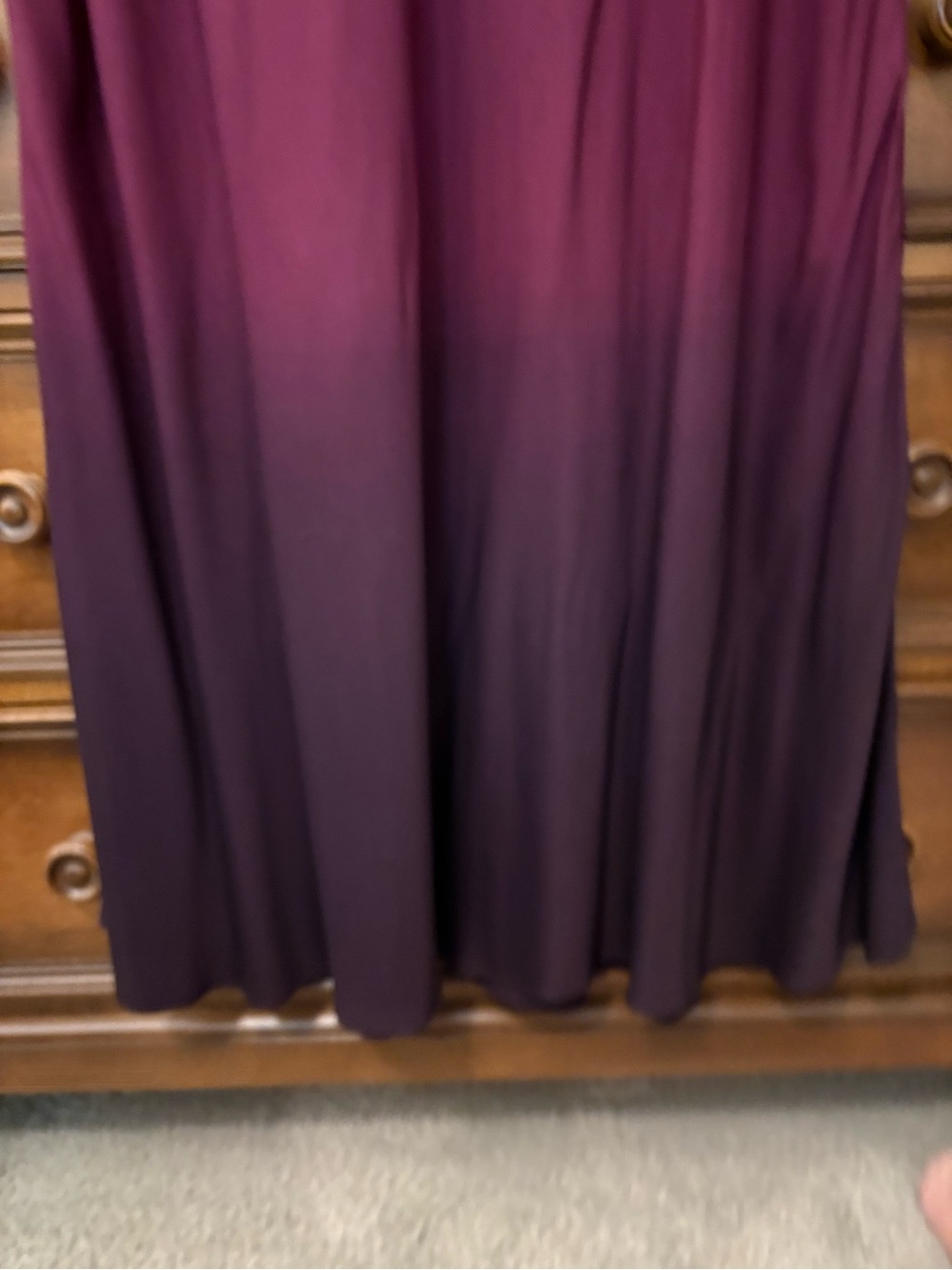 J. Jill Dip-Dyed Maxi Skirt | Burgundy to Plum | Size M | NWT - Picture 4 of 13